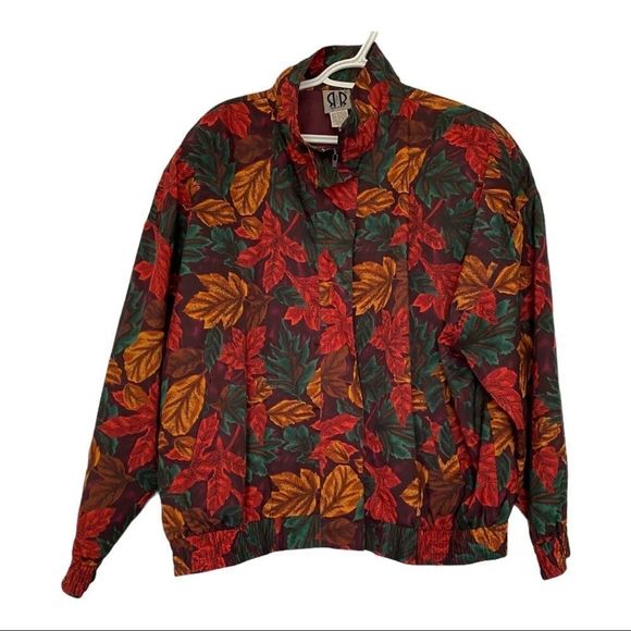 R&R Vintage Fall leaves full zip bomber jacket XL - Picture 1 of 7